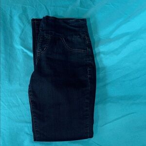 Classic Black Women's Jeans high rise boot cut. Size 2P